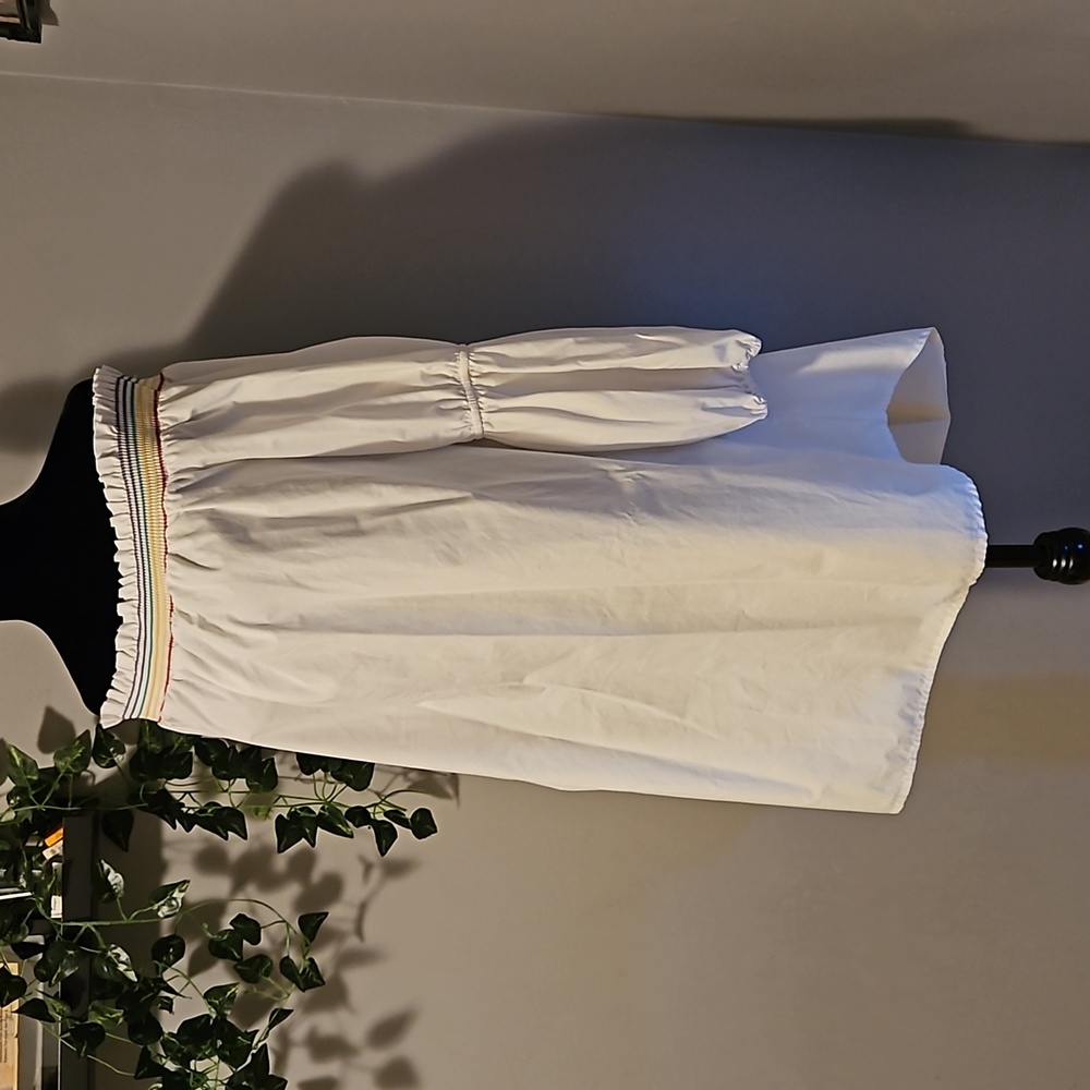 DO+BE Smocked Off Shoulder Cotton dress